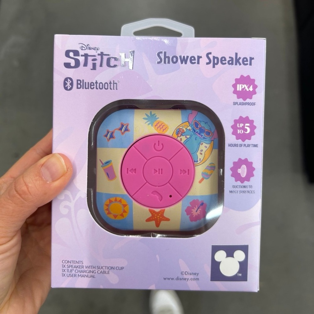 NWT Disney Stitch Bluetooth shower speaker